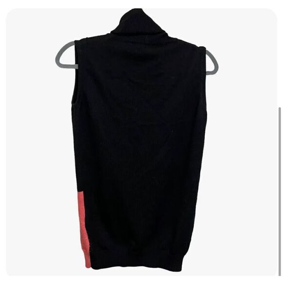 Altuzarra Black Sleeveless Knit Blocked Turtle Neck Sweater Size Medium - Picture 2 of 4